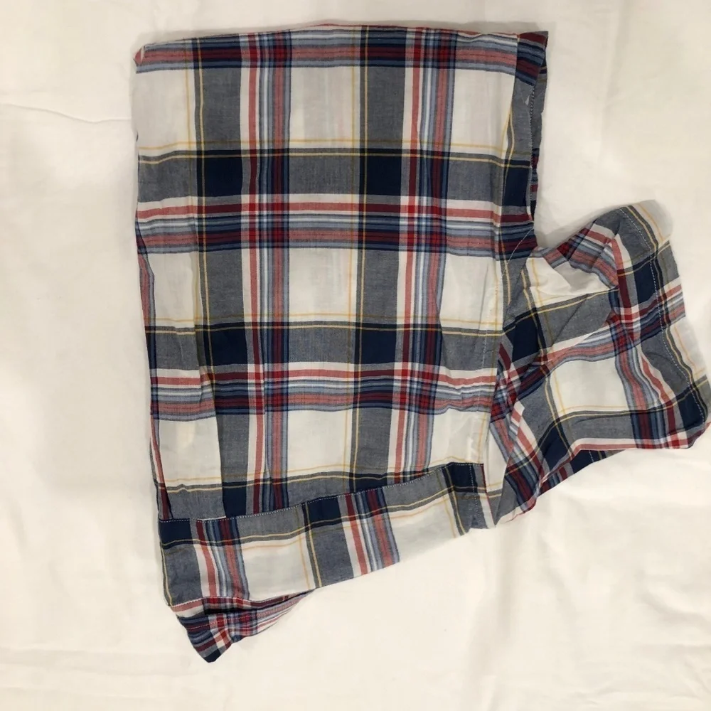J. Crew Plaid Short Sleeve Button Down